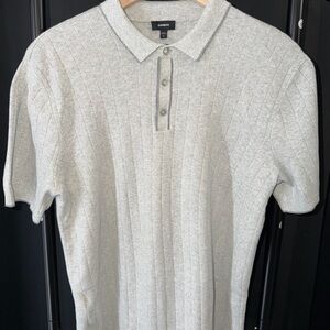 Express Light Gray Men's Polo Shirt
